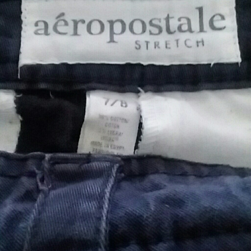 Aeropostale blue khaki stretch shorts